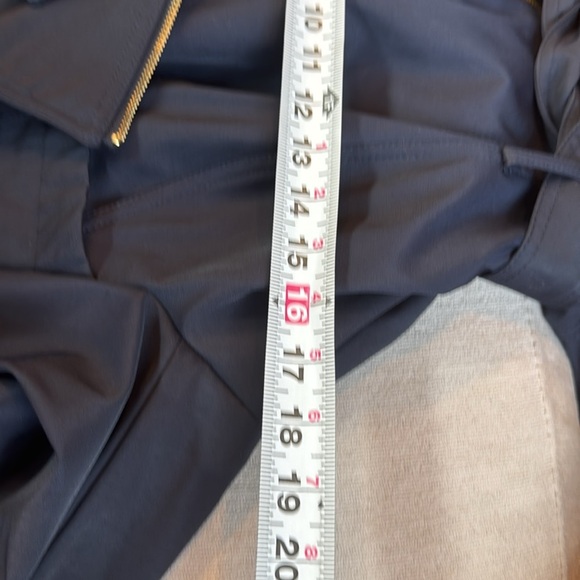 Vince Camuto Blue Belted Rain Jacket - Picture 9 of 13